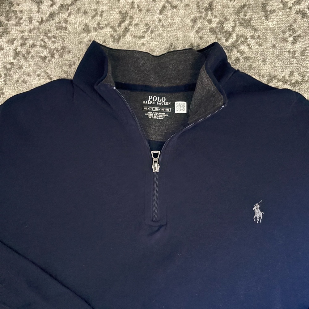 Polo Ralph Lauren Navy Quarter-Zip Pullover